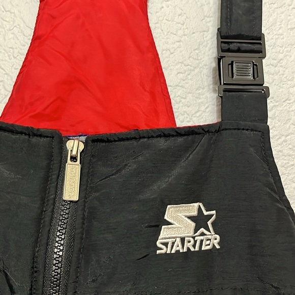 Vintage Starter Chicago Bulls Ski Snow Bib Overall - Picture 10 of 17